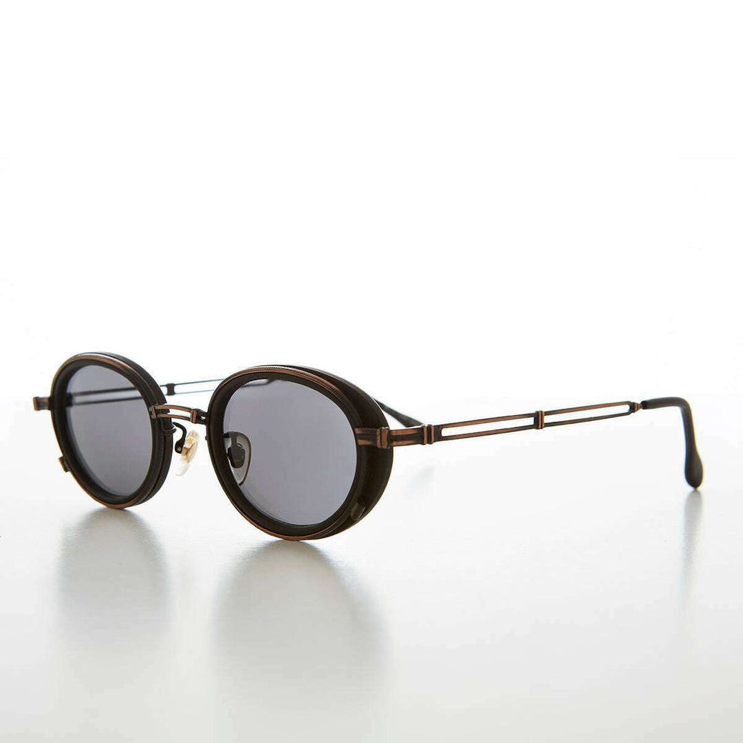 Cyber Goth Oval Vintage Sunglass - Fusion