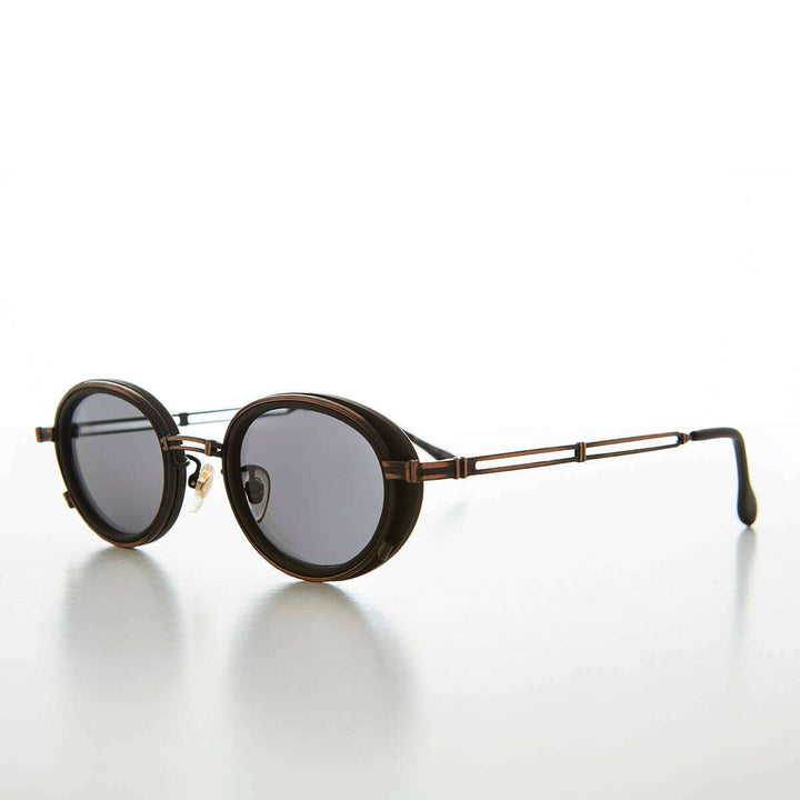 Cyber Goth Oval Vintage Sunglass - Fusion