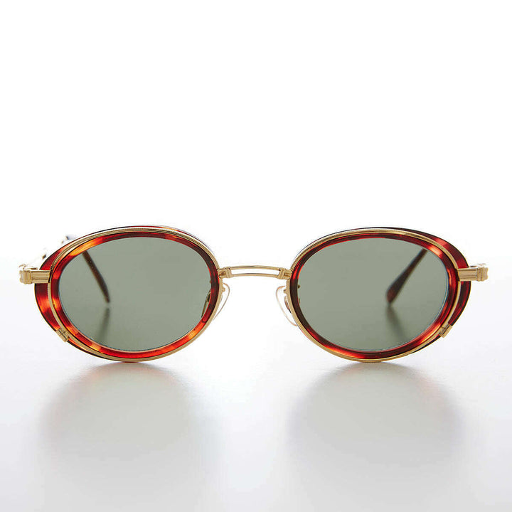 Cyber Goth Oval Vintage Sunglass - Fusion