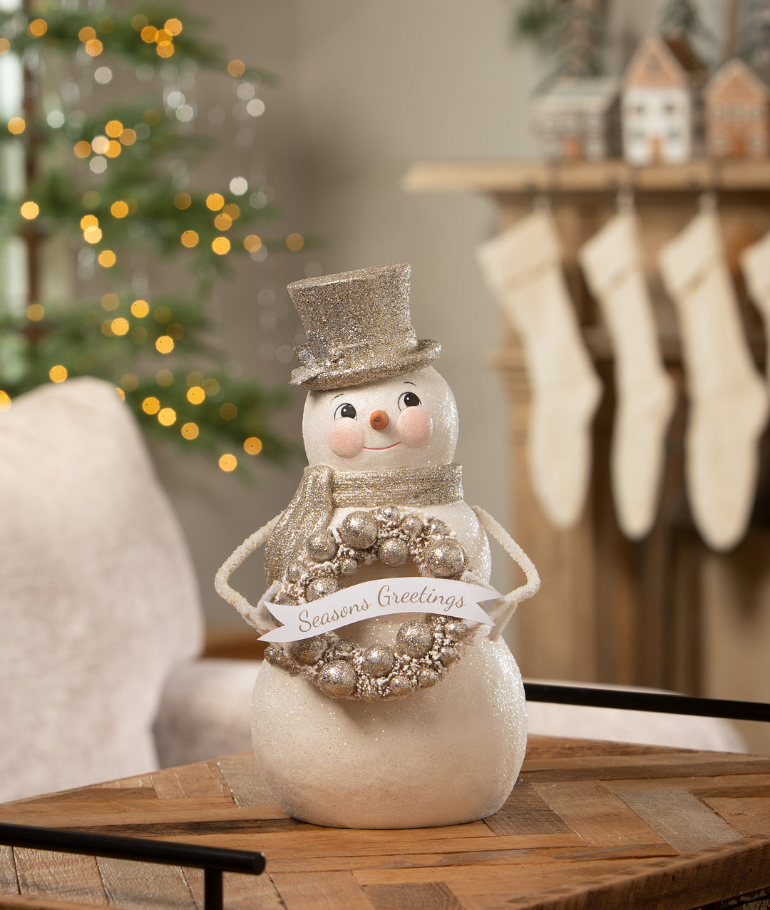 Seasons Greetings Snowman by Bethany Lowe Designs, image 4