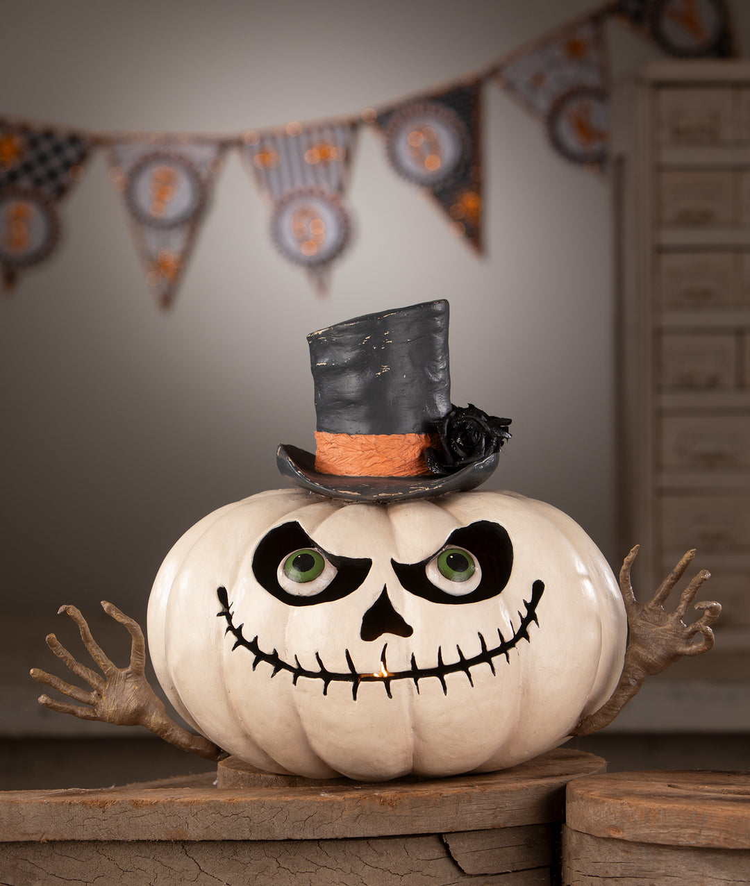 Mr. Gourdy Pumpkin by Bethany Lowe Designs, halloween decor