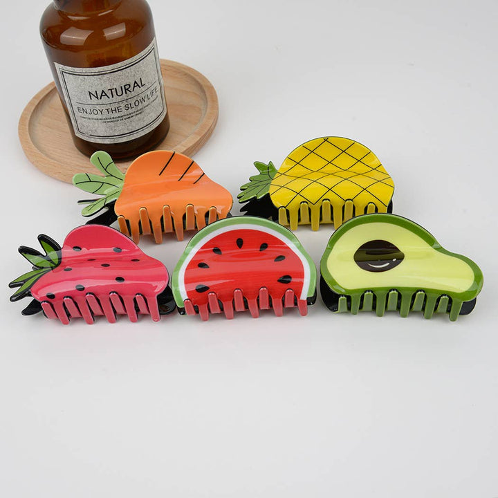 Cute Fruit And Vegetable Hair Claw Clip
