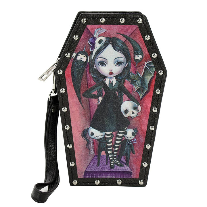 Coffin Girl Wallet Wristlet