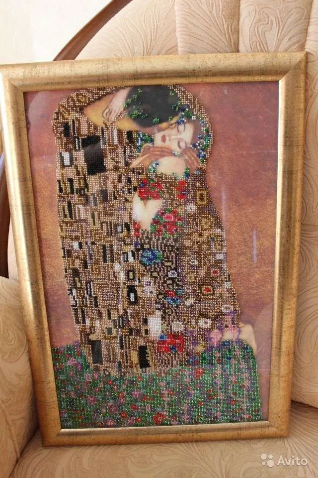 Bead Embroidery Kit The kiss AB-073