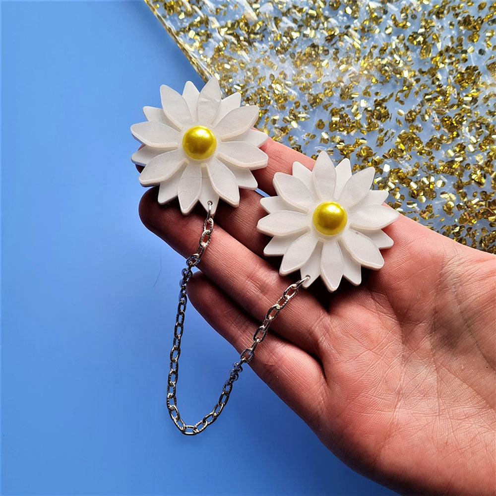 Daisy Collar Clips by Cherryloco Jewellery 3