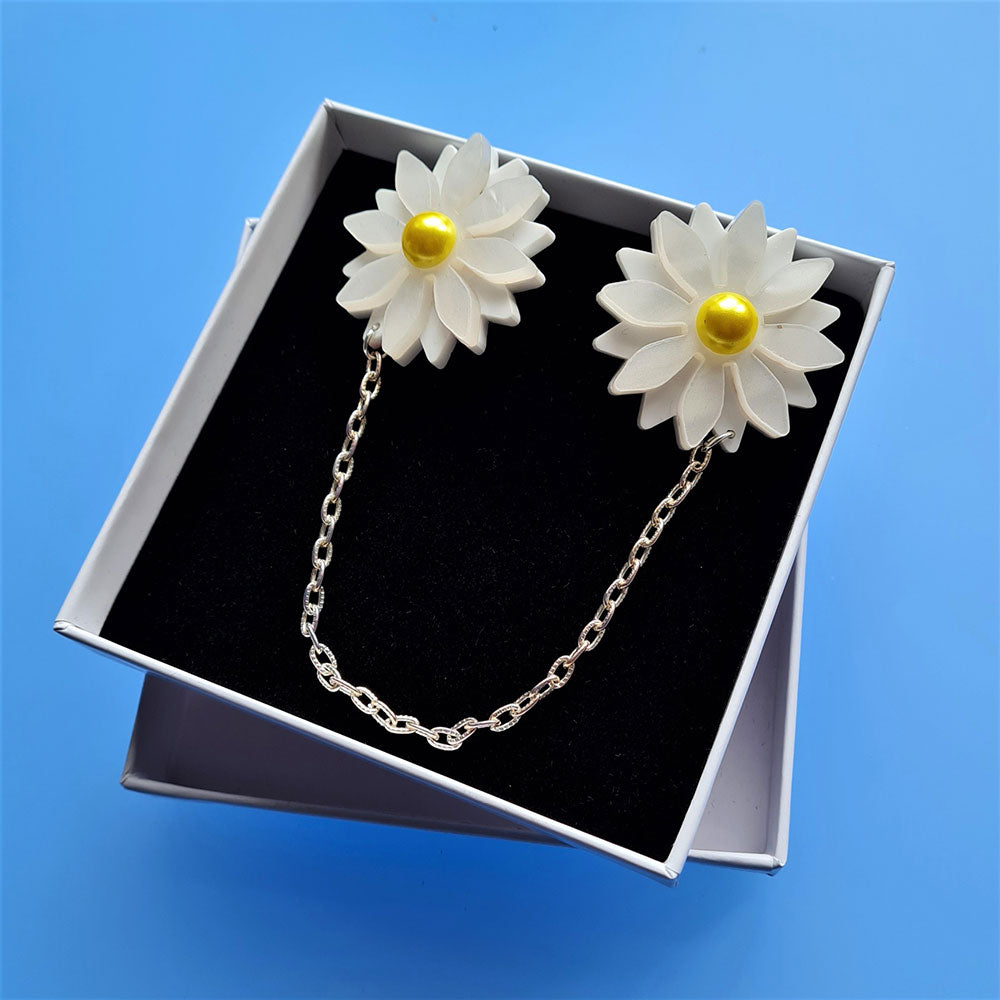 Daisy Collar Clips by Cherryloco Jewellery 2