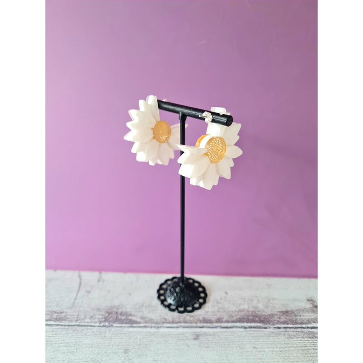 Daisy Hoop Earrings by Cherryloco Jewellery 3