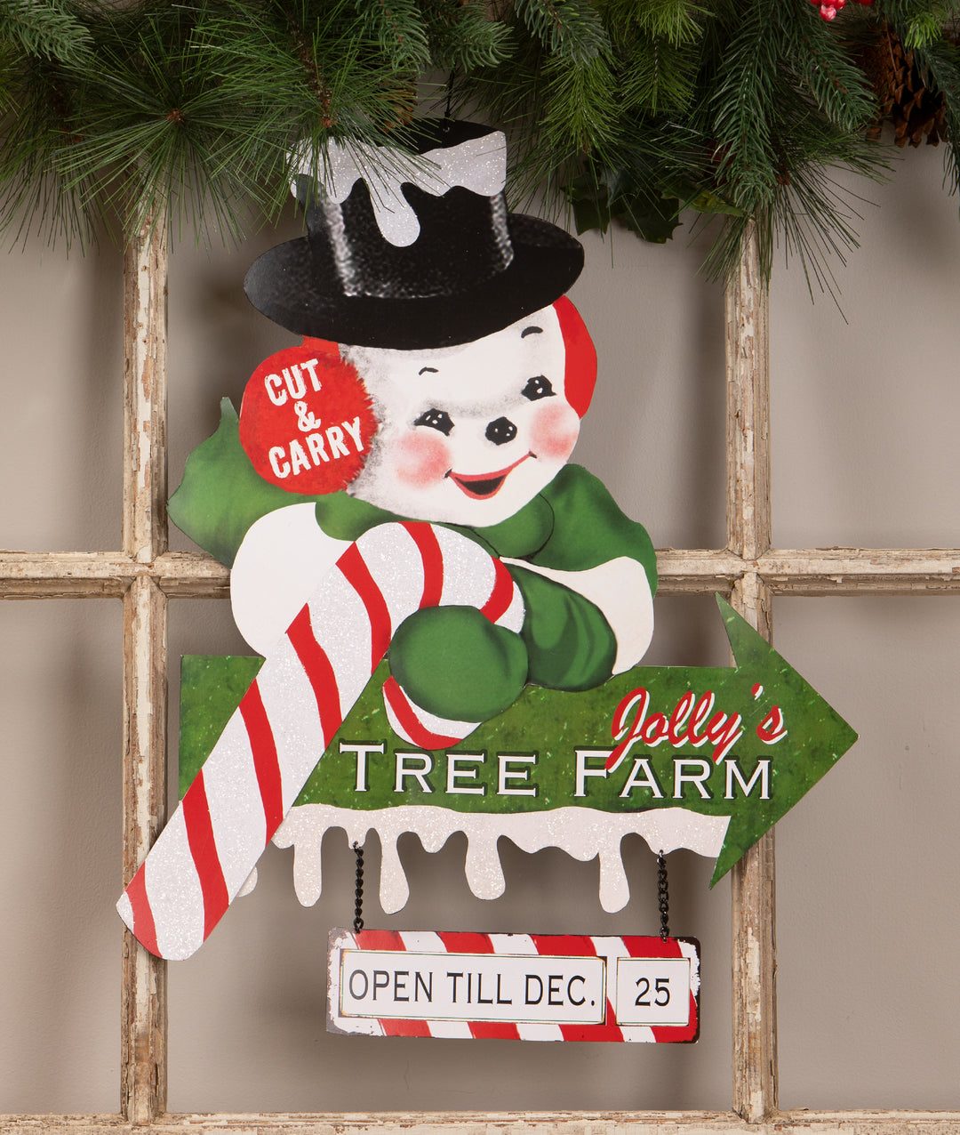 Jolly's Tree Farm Sign by Bethany Lowe Designs, image 3