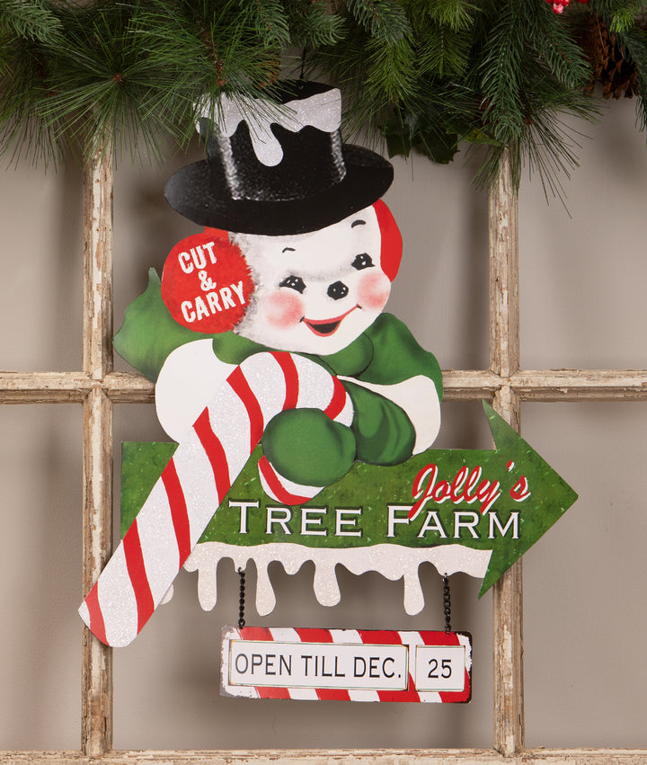 Jolly's Tree Farm Sign by Bethany Lowe Designs, image 3