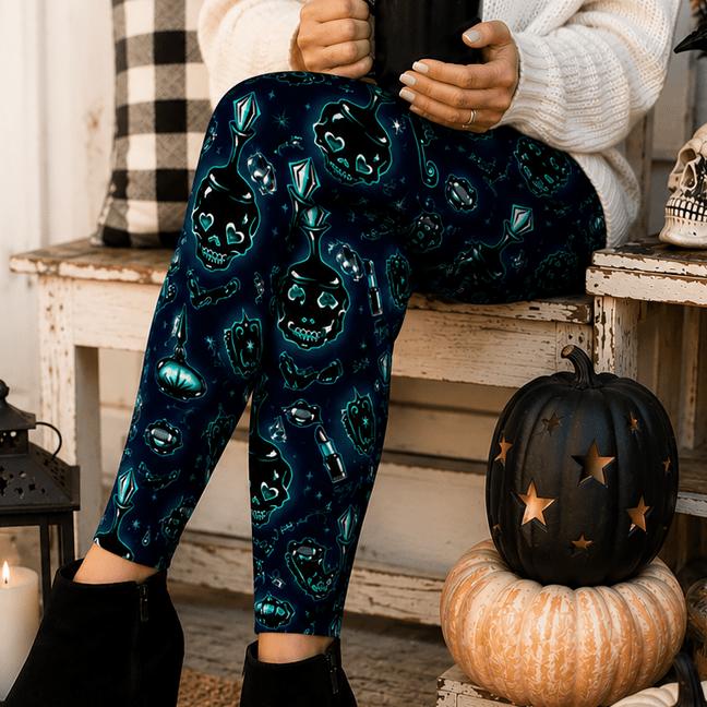 "Dark Desire" Leggings by Miss Fluff x Lipstick & Chrome – view 2