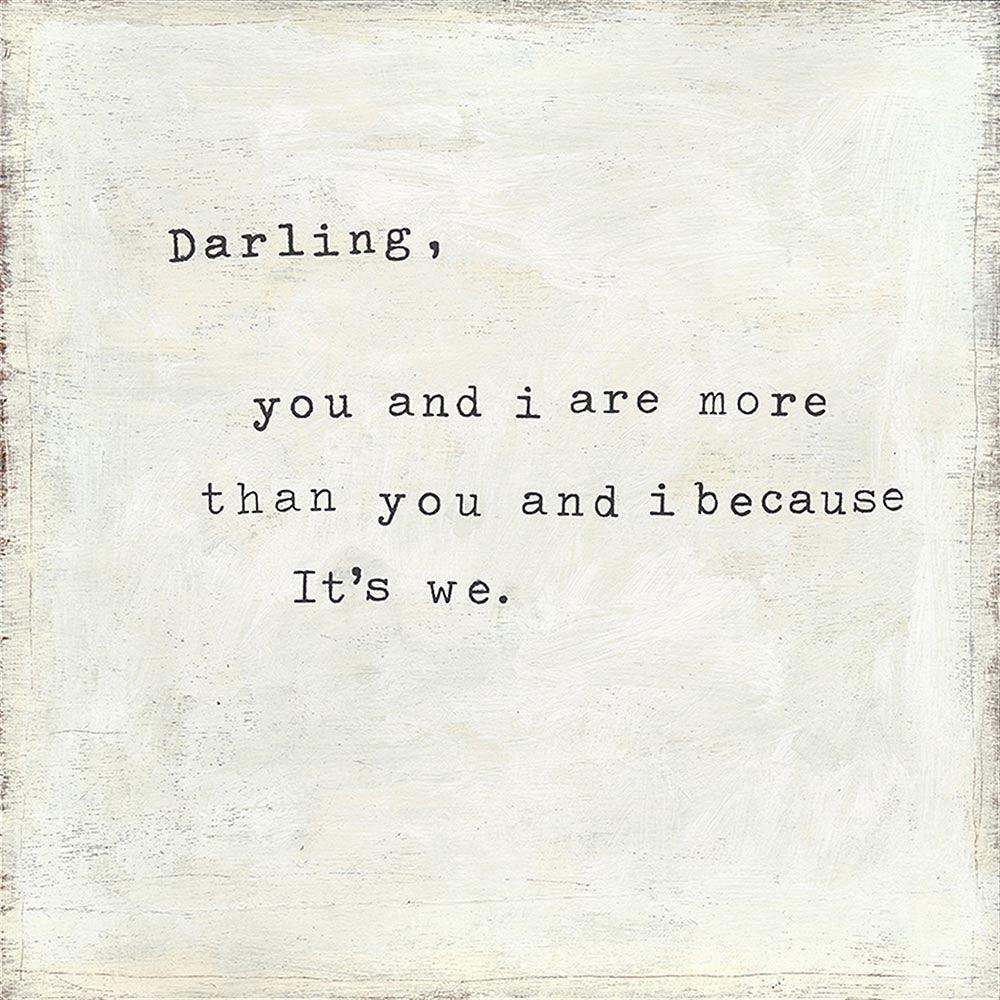 "Darling You and I" 23" x 23" Art Print - Quirks!