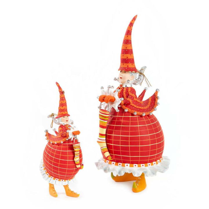 Dash Away Red Mrs. Santa Figure by Patience Brewster - Quirks!