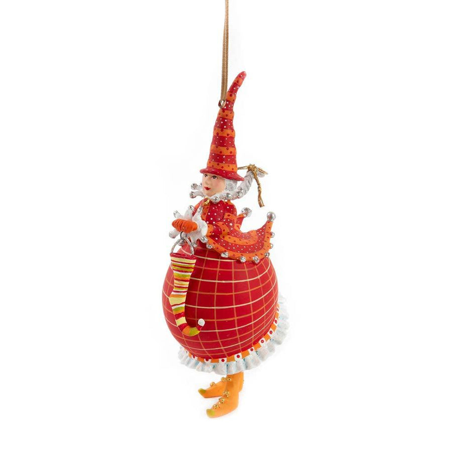 Dash Away Red Mrs. Santa Ornament by Patience Brewster - Quirks!