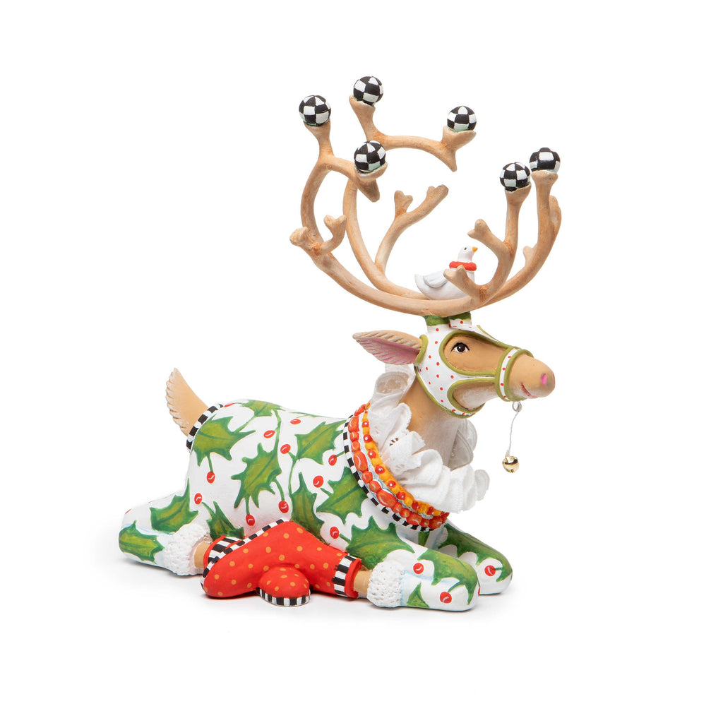 Dash Away Sitting Vixen Reindeer Figure by Patience Brewster - Quirks!