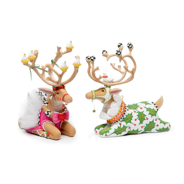 Dash Away Sitting Vixen Reindeer Figure by Patience Brewster - Quirks!