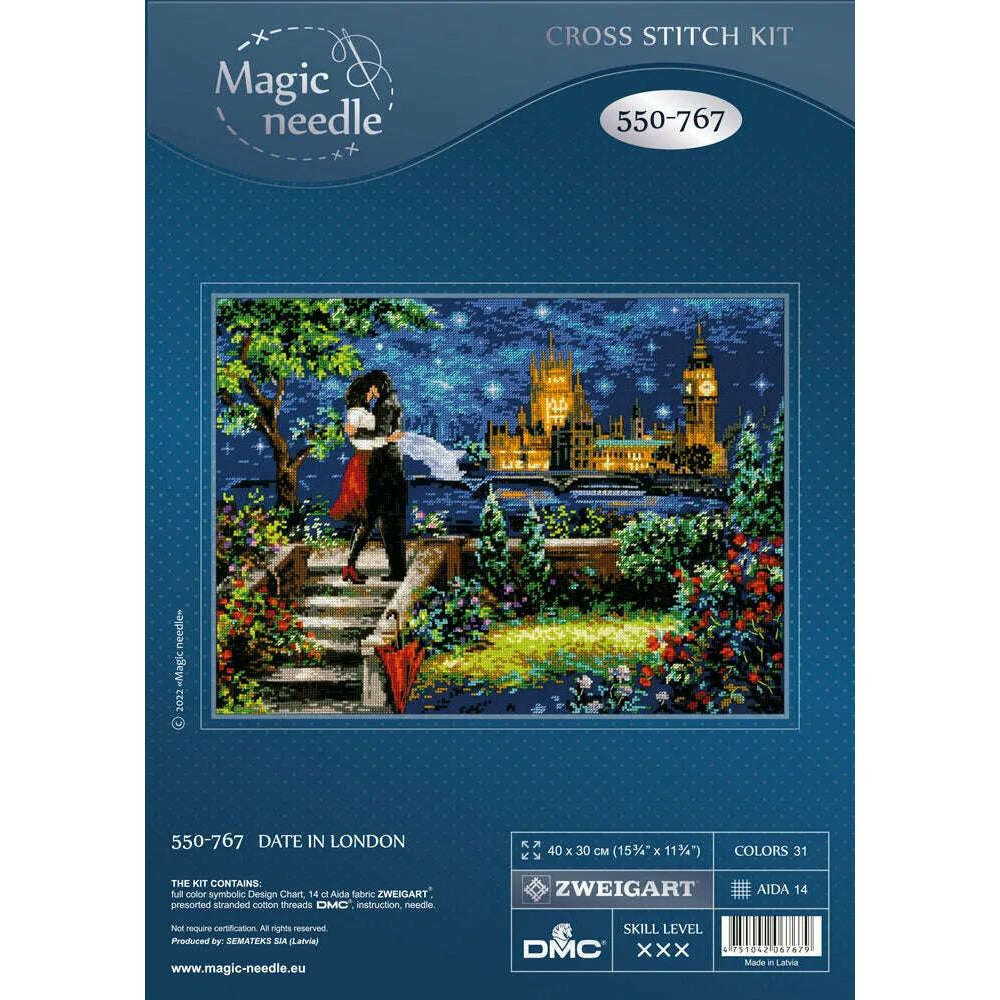 Date in London 550-767 Counted Cross-Stitch Kit