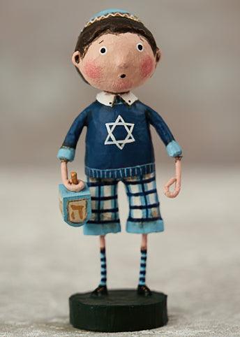 David's Dreidel Hanukkah Figurine by Lori Mitchell - Quirks!