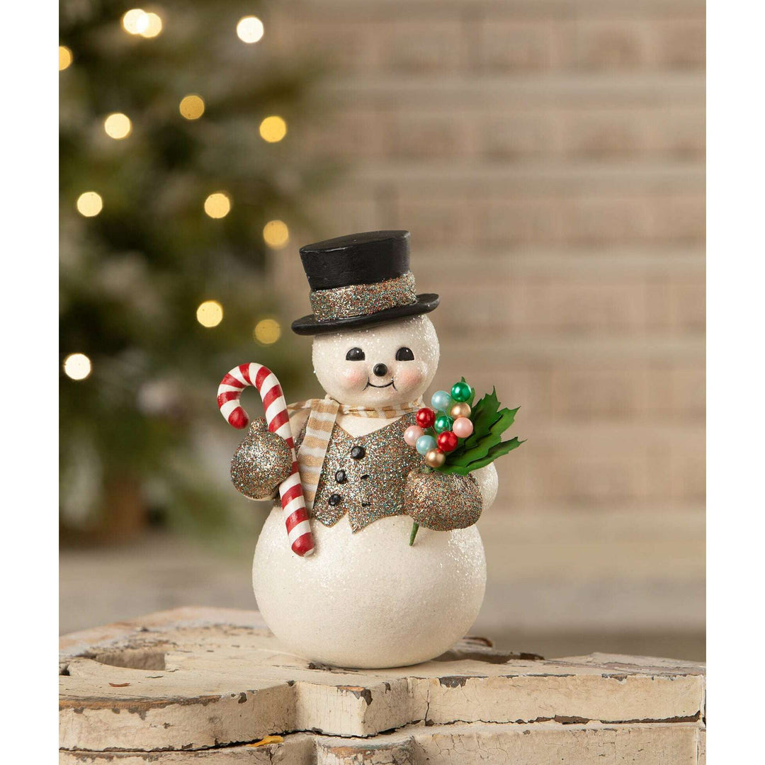 Dazzling Sammy Snowman by Bethany Lowe Designs, christmas decor