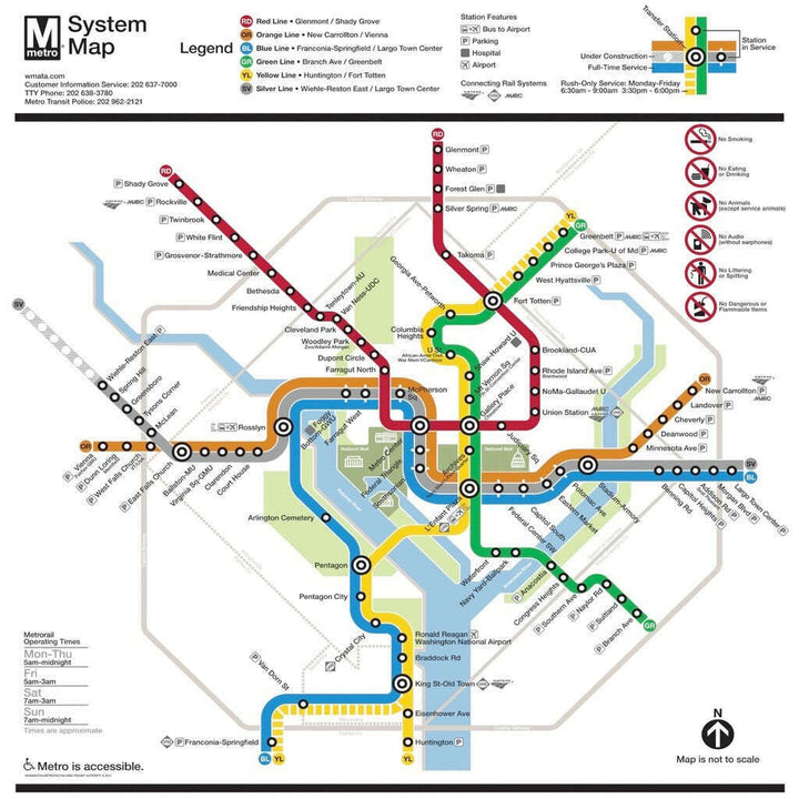 DC Metro Map Jigsaw Puzzle