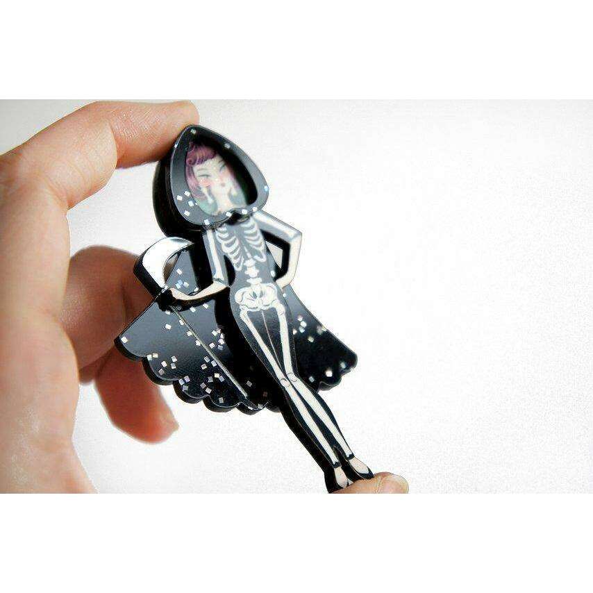 Death Girl Brooch by LaliBlue - Quirks!