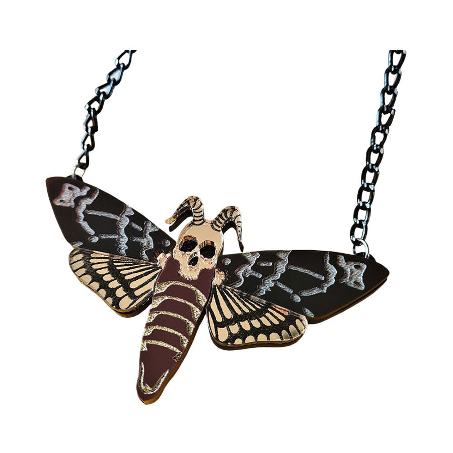 Death's-Head Hawkmoth Necklace by Cherryloco Jewellery 1