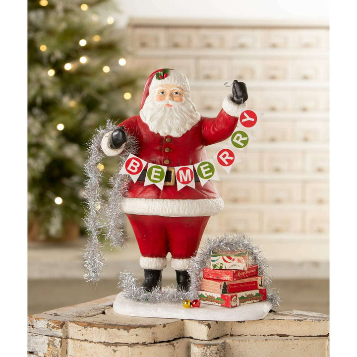 Deck the Halls Santa by Bethany Lowe Designs, christmas decor