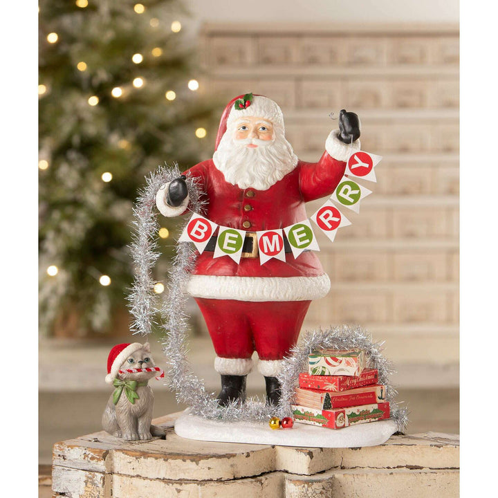 Deck the Halls Santa by Bethany Lowe Designs, image 3