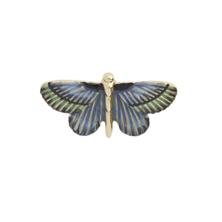 Deco Butterfly Brooch Blue by Fable England