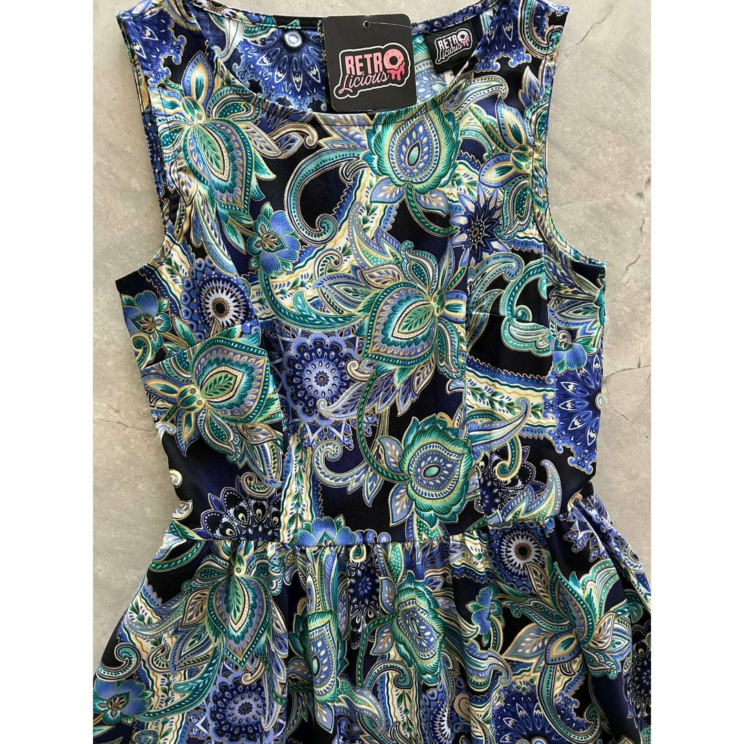 Deco Floral Midi Dress
