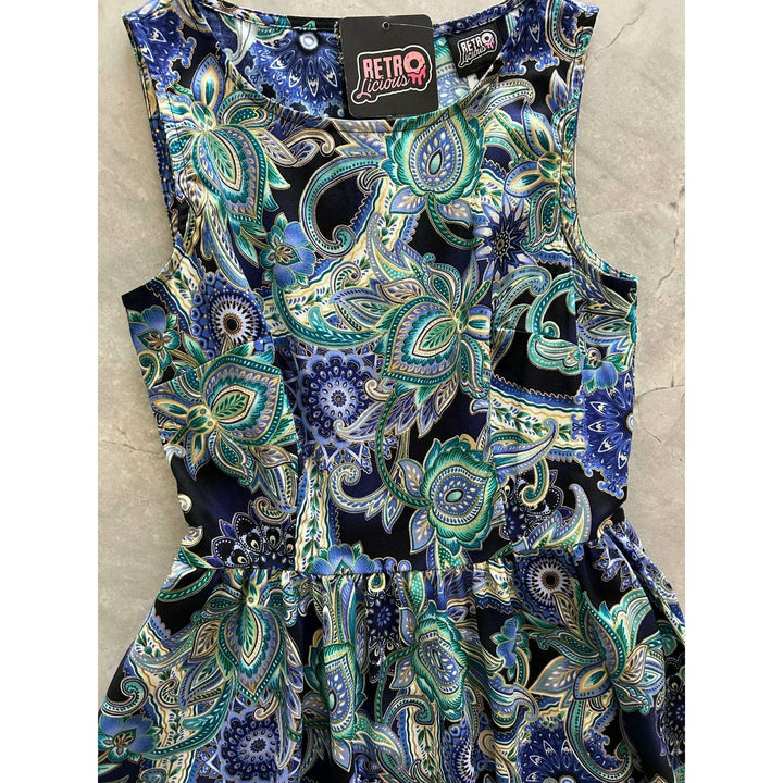 Deco Floral Midi Dress