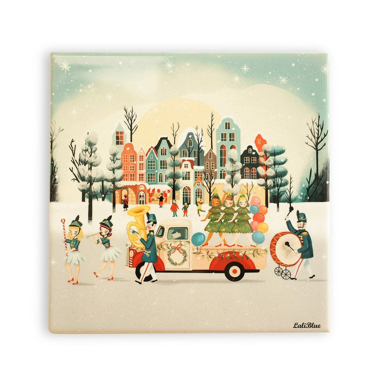 Decorative Tile Christmas Parade by Laliblue 