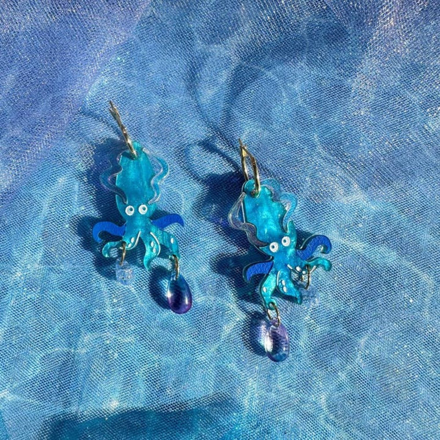 Deep Sea Squid Earrings 