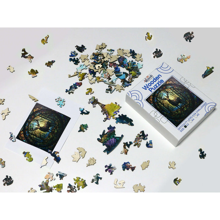 Deer in the Forest - Jigsaw Wooden Puzzle by Wizardi F07N9-13