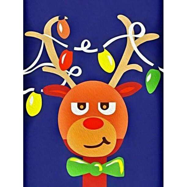 Deer WD304 5.9 x 7.9 inches Wizardi Diamond Painting Kit