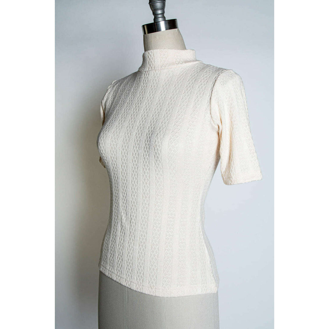 Denise Top - Pointelle Sweater, Ivory *sale