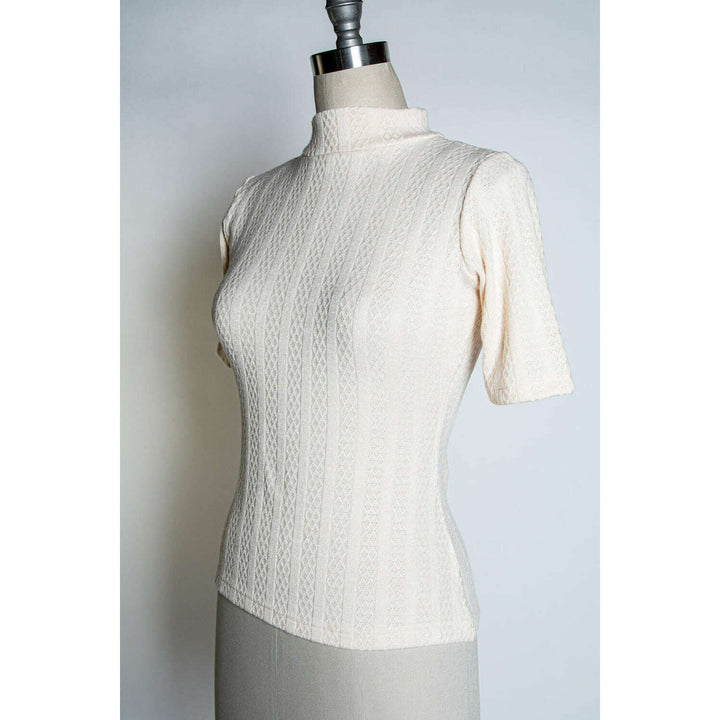 Denise Top - Pointelle Sweater, Ivory *sale