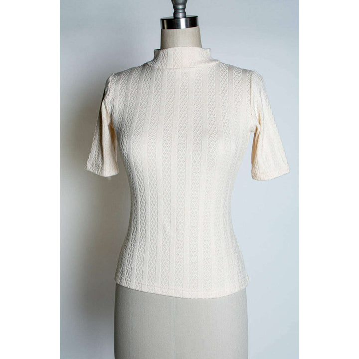 Denise Top - Pointelle Sweater, Ivory *sale