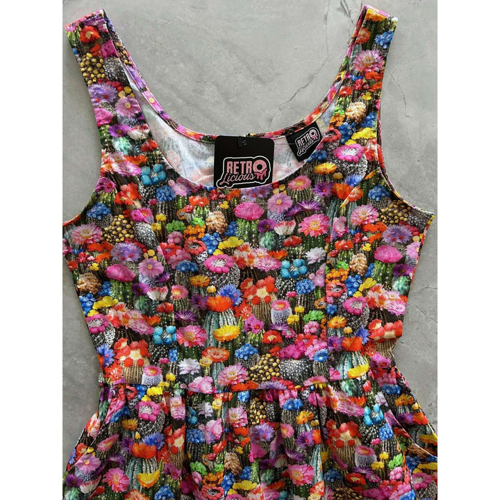 Desert Blooms Shorter Length Fit & Flare Dress
