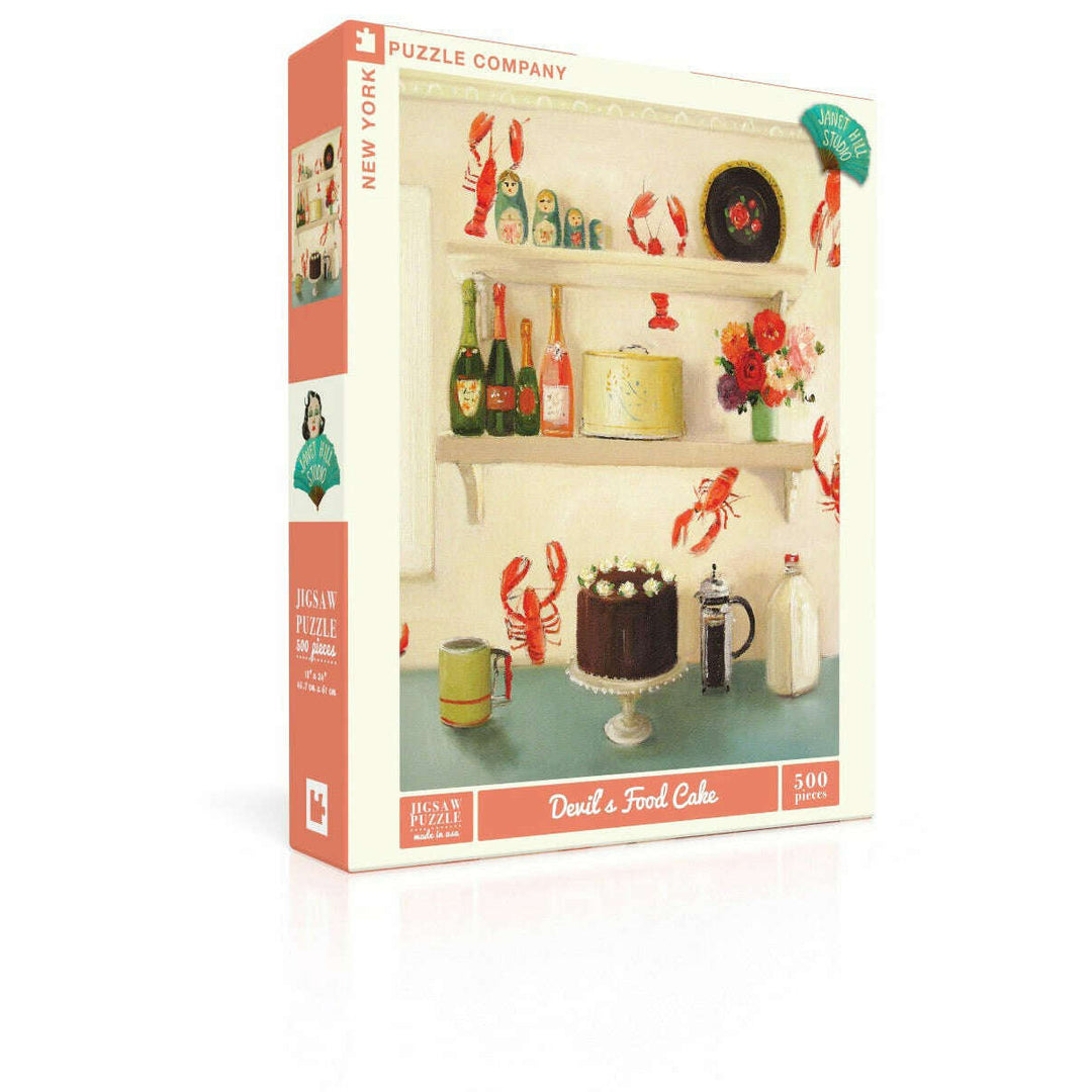 Devil's Food Cake Puzzle Featuring Artwork of Janet Hill