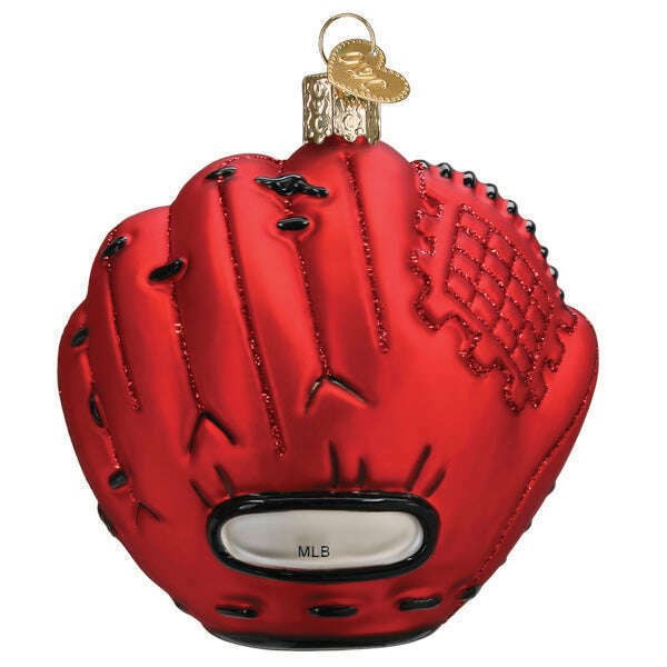 Old World Christmas Diamondbacks Baseball Mitt Blown Glass Ornament