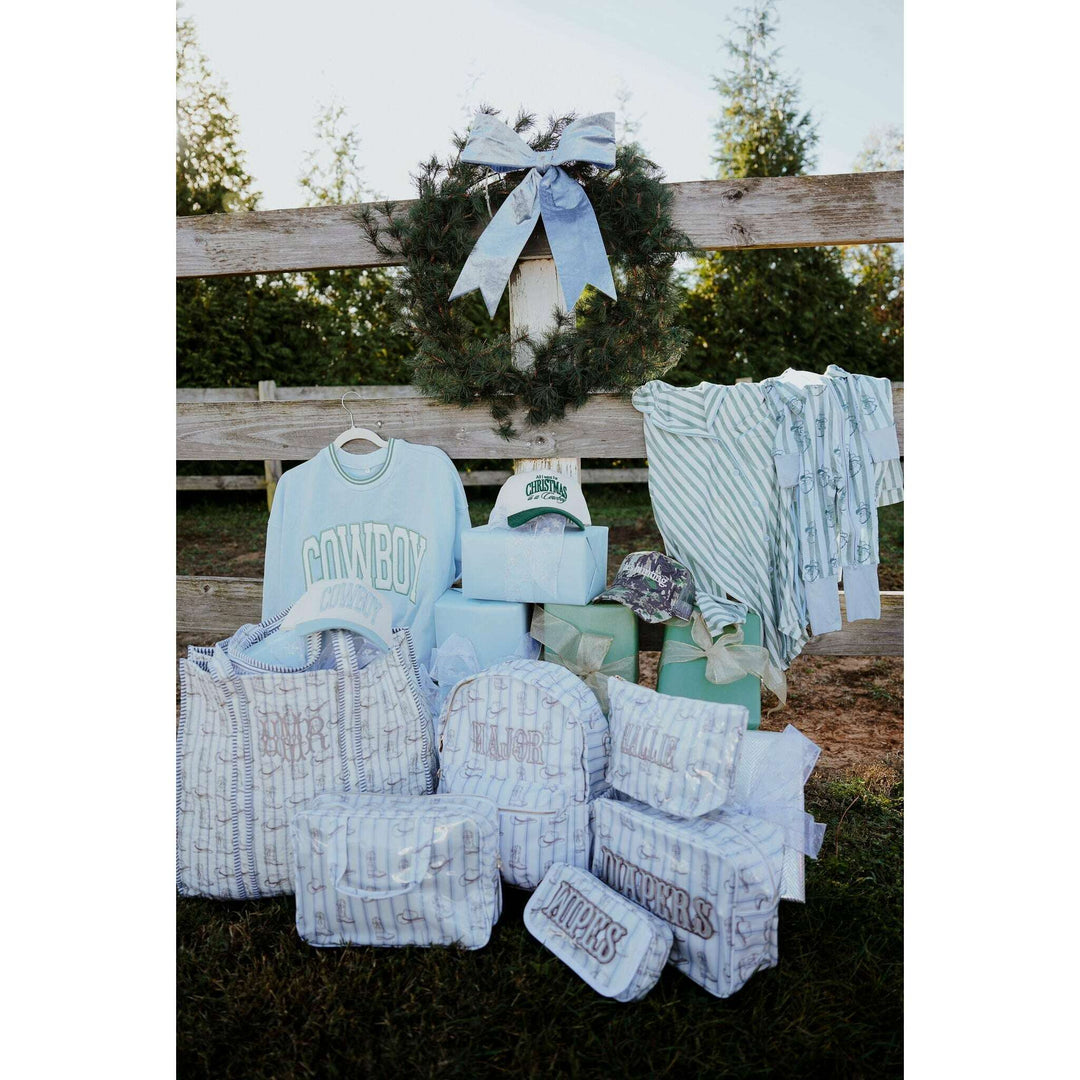 Diapers XL - Western Blues Clear Coat Bag