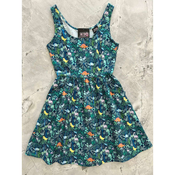 Dino Shorter Length Fit & Flare Dress