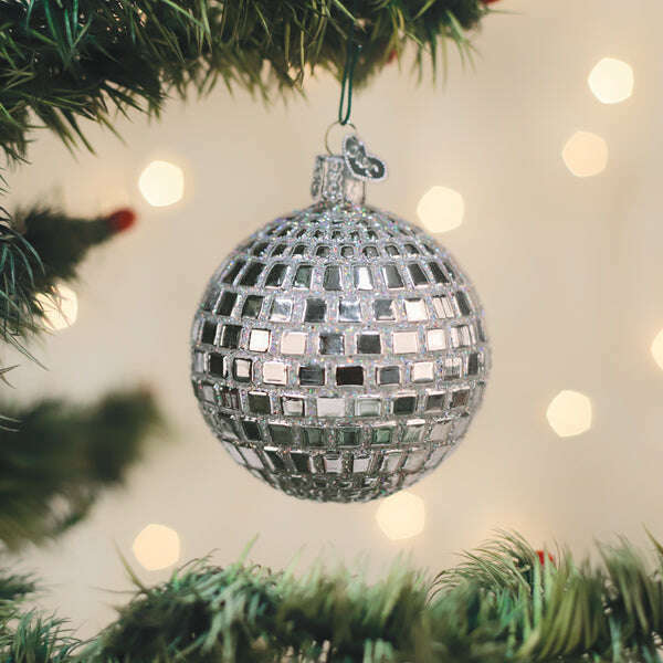 Old World Christmas Disco Ball Blown Glass Ornament