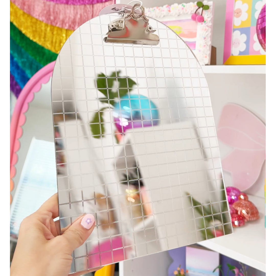 Disco Tile Acrylic Clipboard