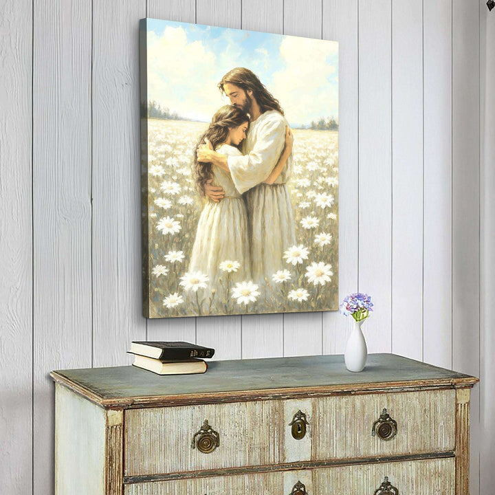 Divine Embrace of Grace Faith Wall Art