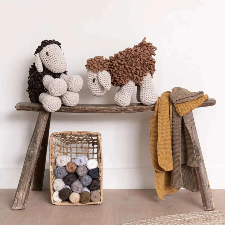 DIY Crochet Kit  Sheep Robby Tabaco Brown PAK211-39