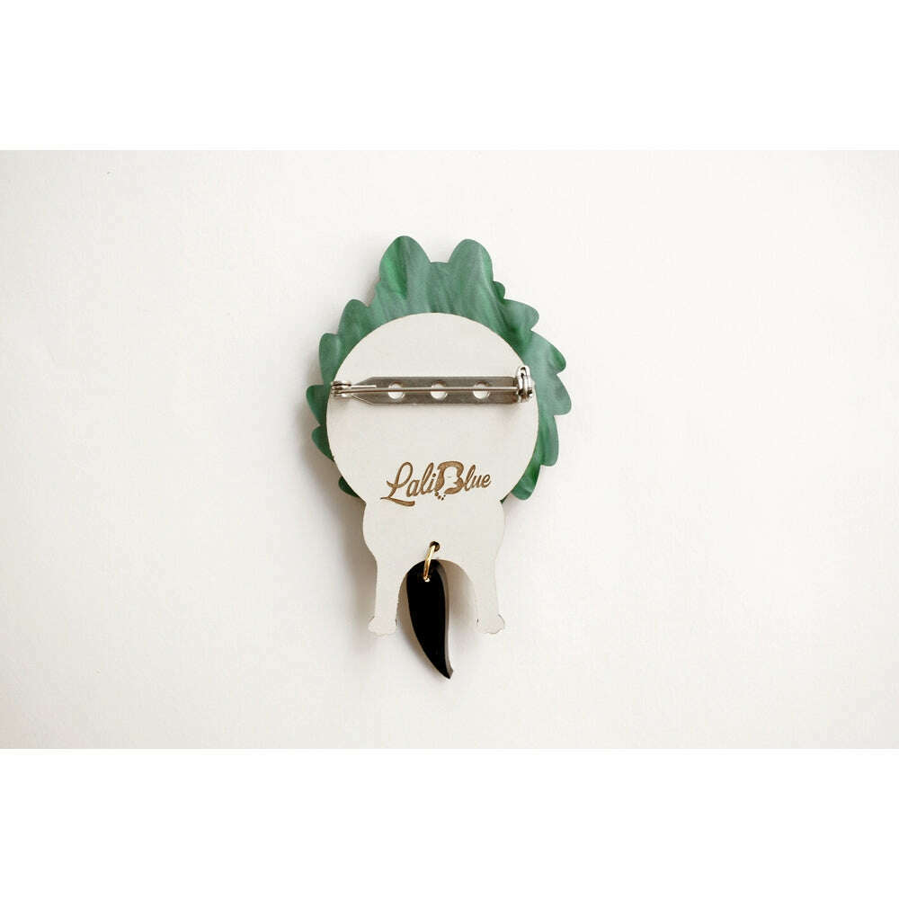 Dog in A Christmas Wreath Brooch by Laliblue – view 5