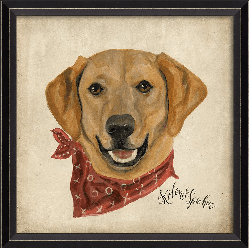 Dog Portrait Buddy Wall Art By Spicher and Company - Quirks!