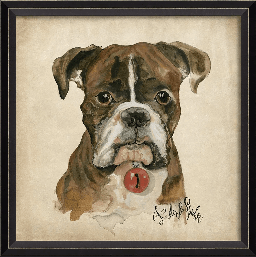 Dog Portrait Duke Wall Art By Spicher and Company - Quirks!