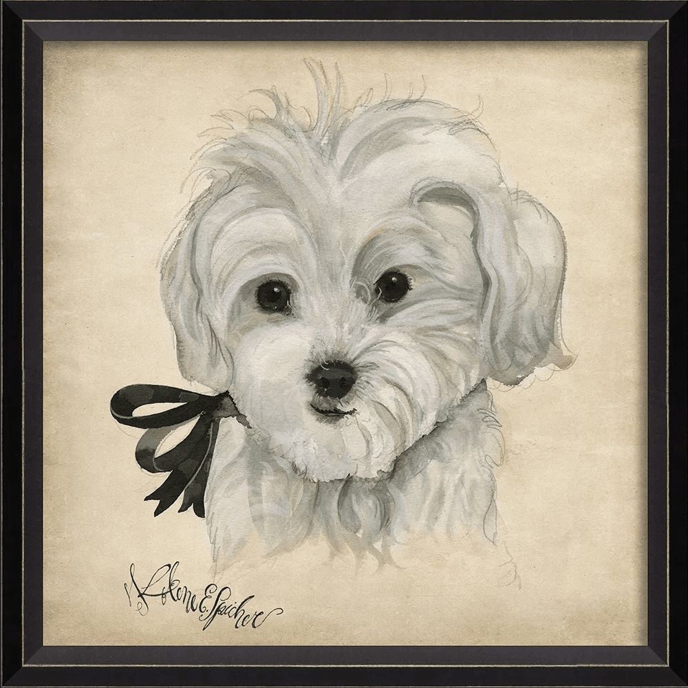 Dog Portrait Lucky Wall Art By Spicher and Company - Quirks!